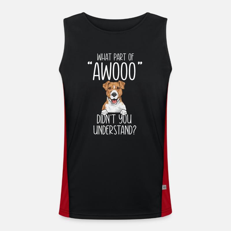 Jack Russell Terrier Funktionelles Kontrast-Tank Top für Männer 