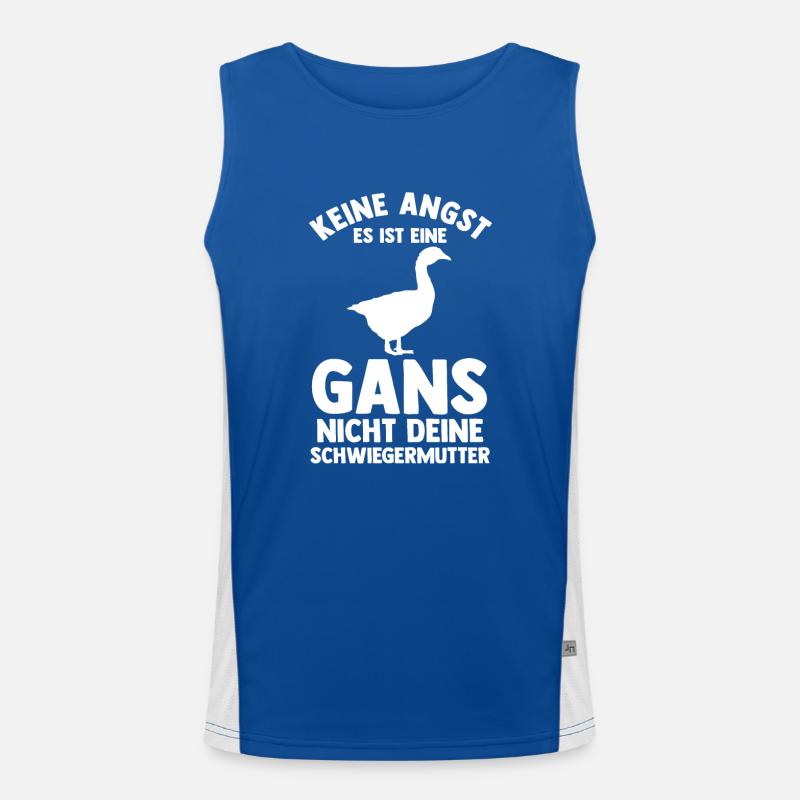 Gans Gänse Funktionelles Kontrast-Tank Top für Männer 