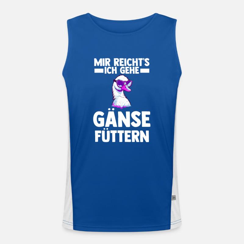 Gans Gänse Funktionelles Kontrast-Tank Top für Männer 