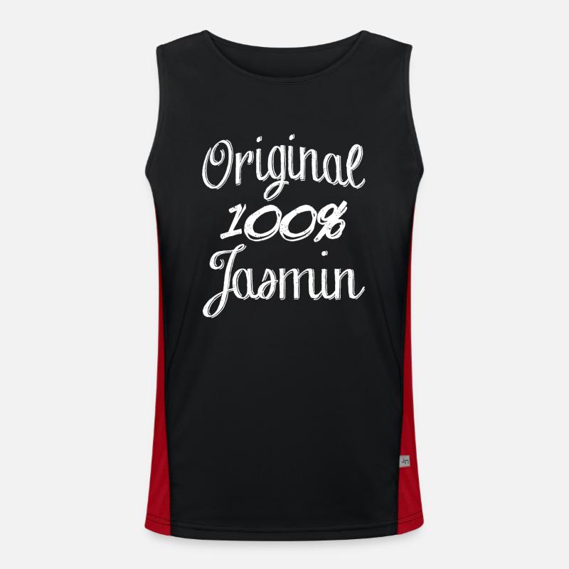 Original 100% Jasmin Funktionelles Kontrast-Tank Top für Männer 