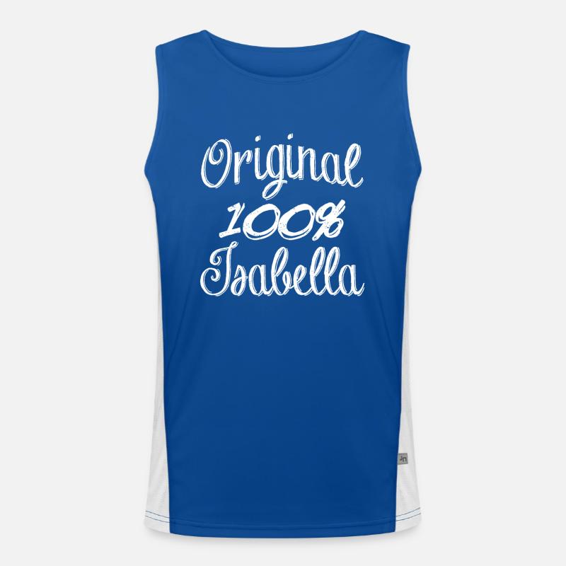 Original 100% Isabella Funktionelles Kontrast-Tank Top für Männer 