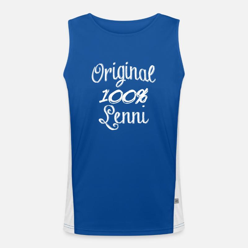 Original 100% Lenni Funktionelles Kontrast-Tank Top für Männer 