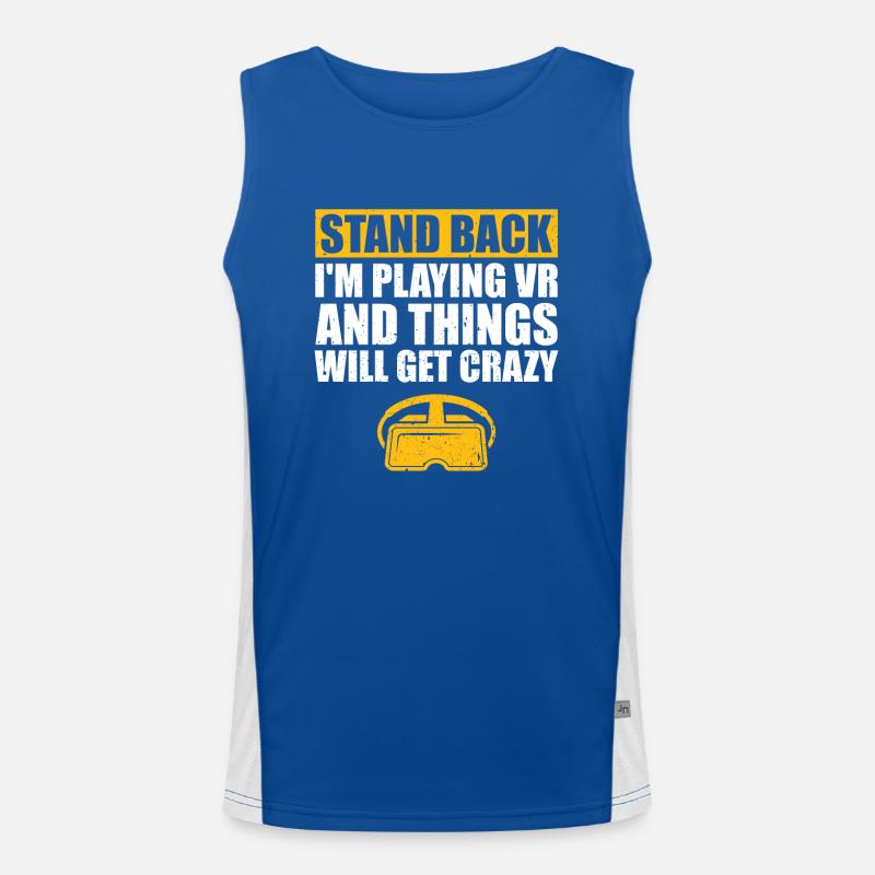 Virtual Reality VR Geschenk Funktionelles Kontrast-Tank Top für Männer 