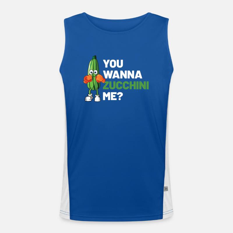 Zucchini Funktionelles Kontrast-Tank Top für Männer 