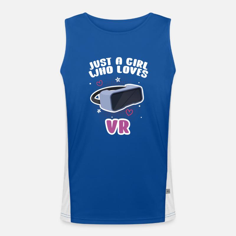Virtual Reality VR Geschenk Funktionelles Kontrast-Tank Top für Männer 