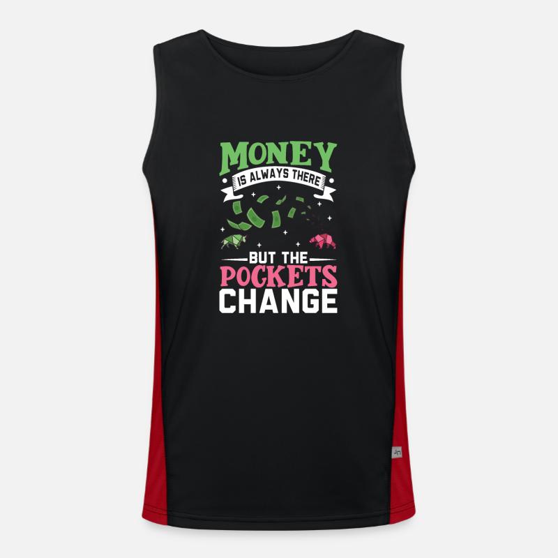 Stock Exchange Traders, Forex Traders, Investor Trading Men's Functional Contrast Tank Top 