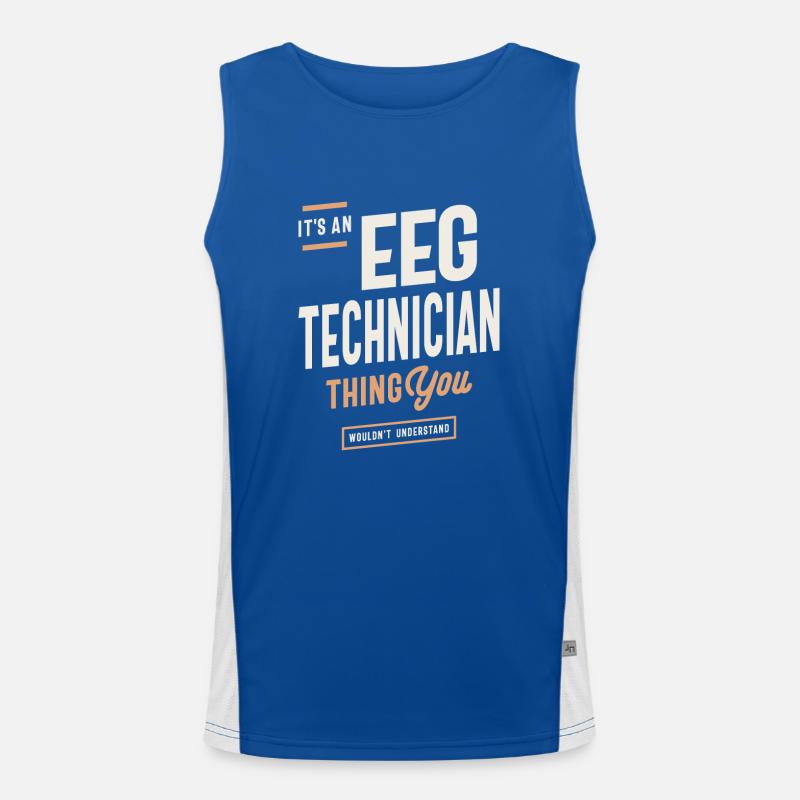 EEG Technician - Mindful Expertise Men's Functional Contrast Tank Top 