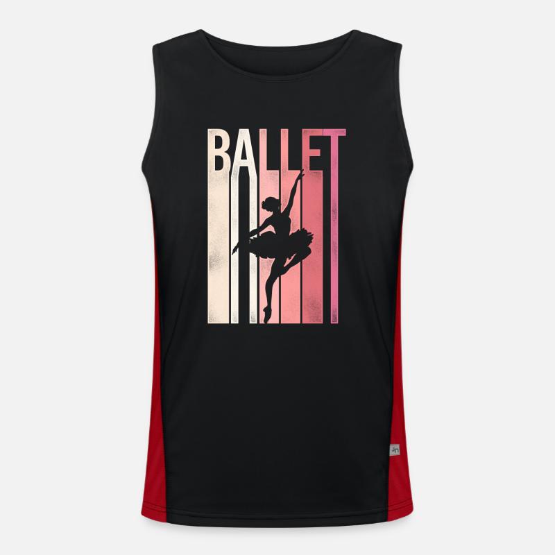 Ballet Danseuse Danse Ballerine Débardeur respirant contrasté Homme 