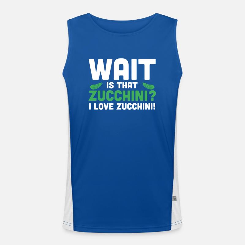 Zucchini Funktionelles Kontrast-Tank Top für Männer 