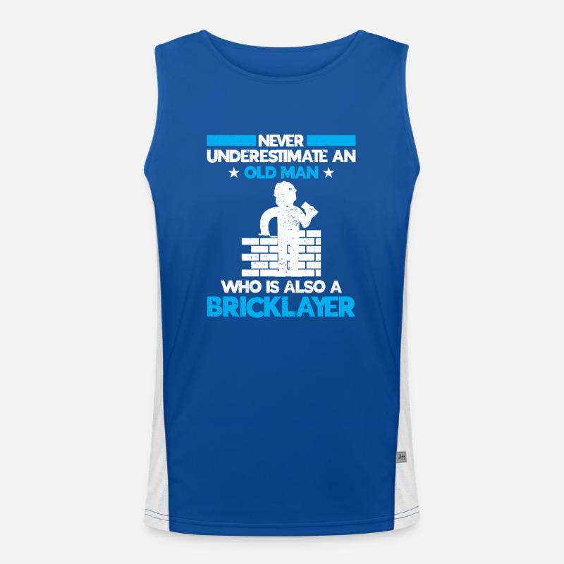 Mason Gift Profession Saying Mason Men's Functional Contrast Tank Top 