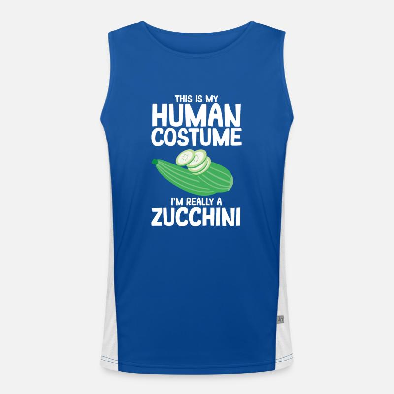 Zucchini Funktionelles Kontrast-Tank Top für Männer 