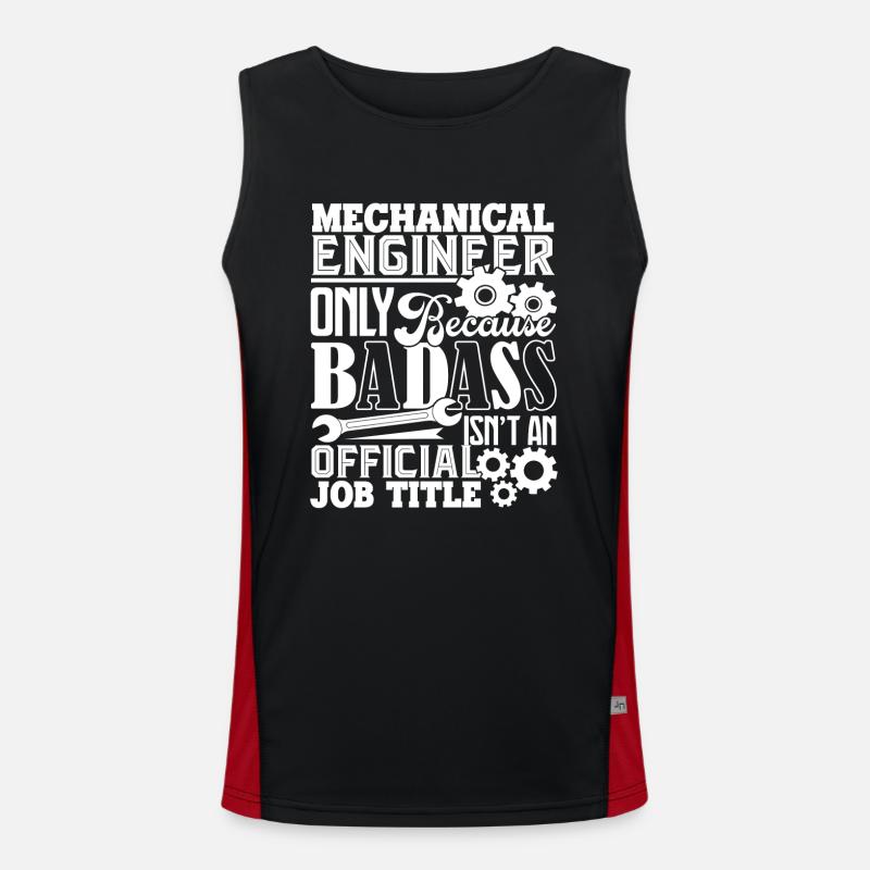 Mechanical Engineer Mechanical Engineer Job Title Men's Functional Contrast Tank Top 