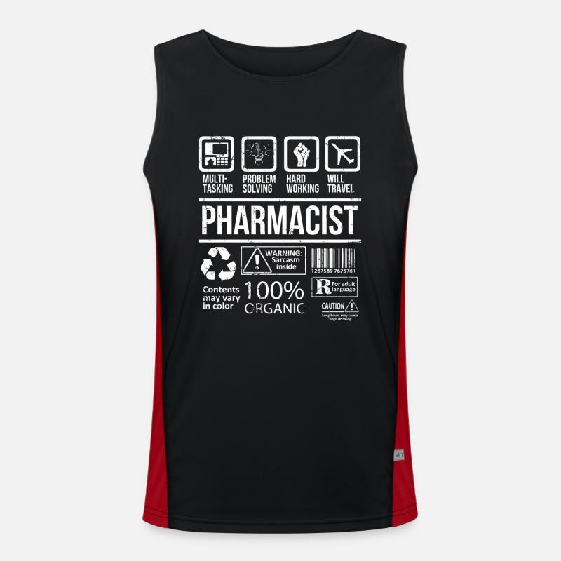 Pharmacien Débardeur respirant contrasté Homme 