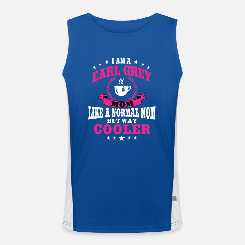 Earl Grey Mama Geschenk Funktionelles Kontrast-Tank Top für Männer 