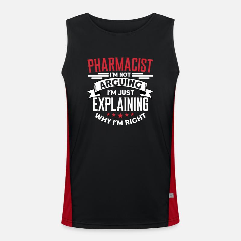 Pharmacien Débardeur respirant contrasté Homme 