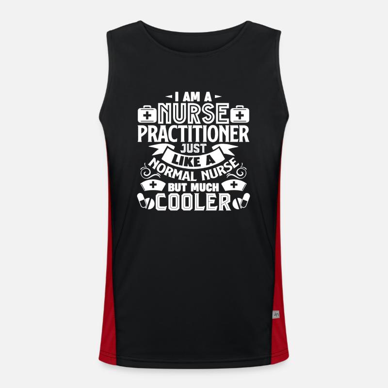 Nurse Practitioner Nurse Practitioner Cooler Men's Functional Contrast Tank Top 