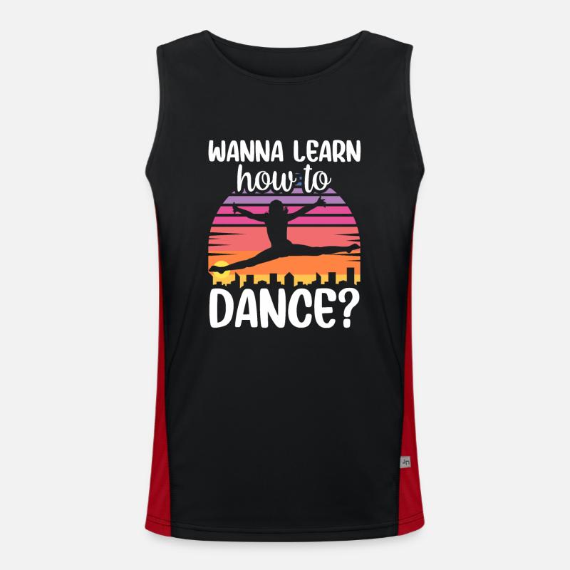 Voulez-vous apprendre à danser professeur de danse à l’école de danse Débardeur respirant contrasté Homme 
