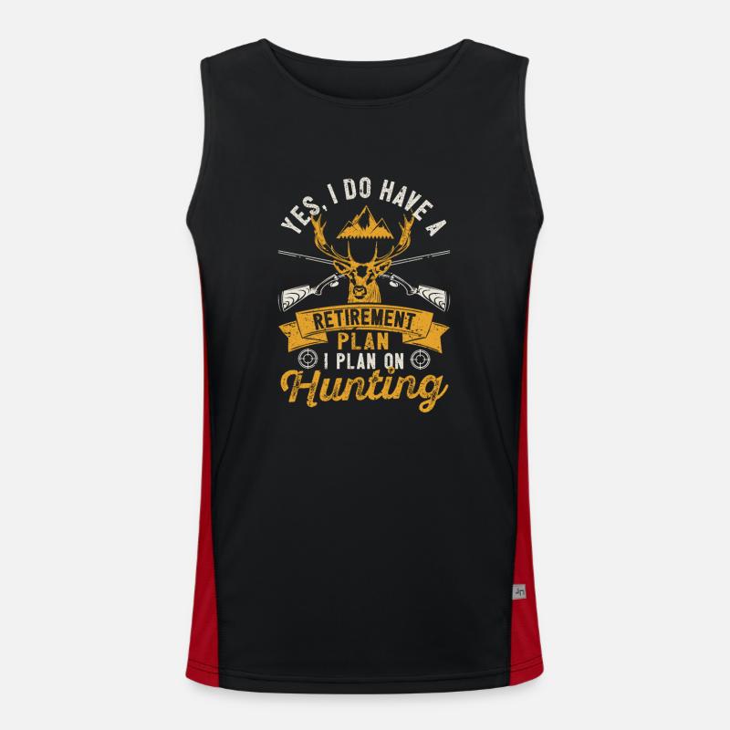 Ja, ich habe einen Ruhestandsplan Ich plane, im Funktionelles Kontrast-Tank Top für Männer 