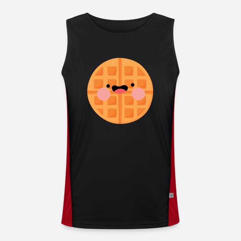 Waffeln Funktionelles Kontrast-Tank Top für Männer 