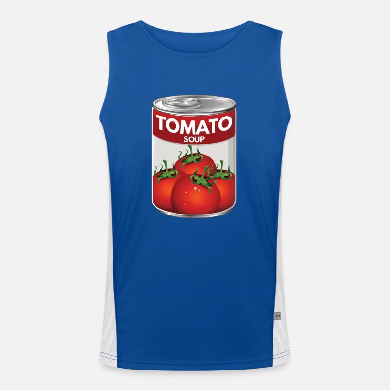 Große Dose Tomatensuppe Funktionelles Kontrast-Tank Top für Männer 
