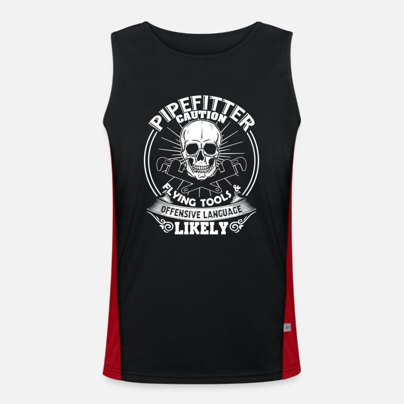Pipefitter Pipefitter Caution Men's Functional Contrast Tank Top 