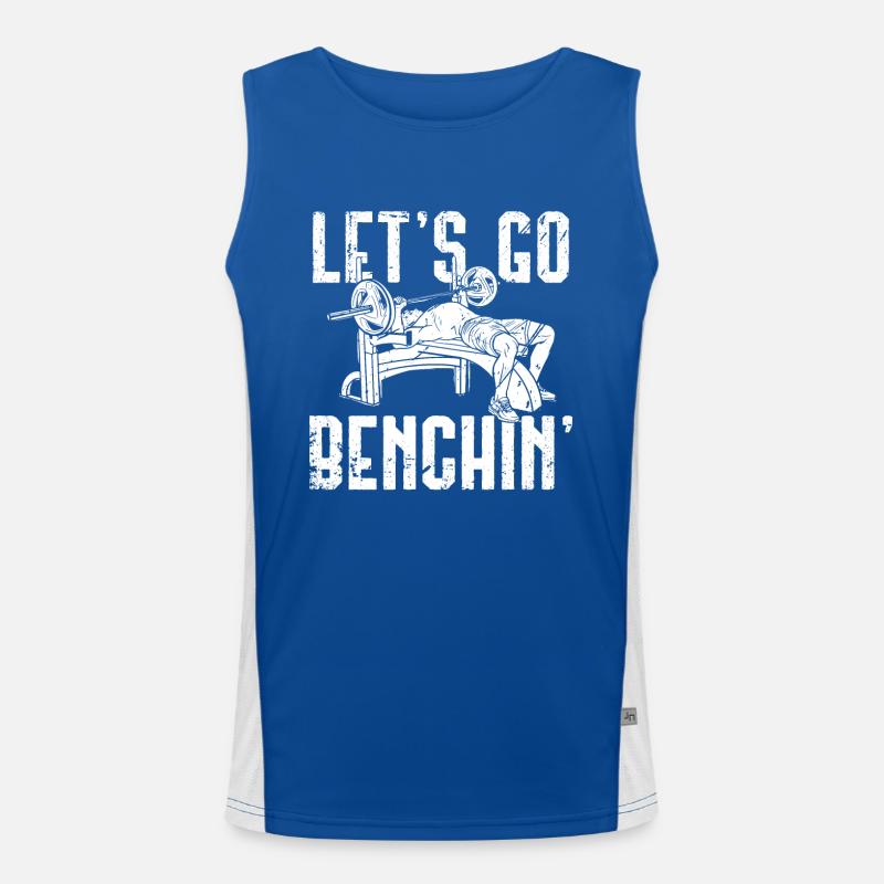Let's go to the bench - Men's Functional Contrast Tank Top 