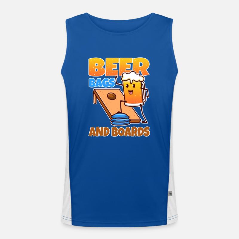 Cornhole - Beer Bags and Boards Funktionelles Kontrast-Tank Top für Männer 