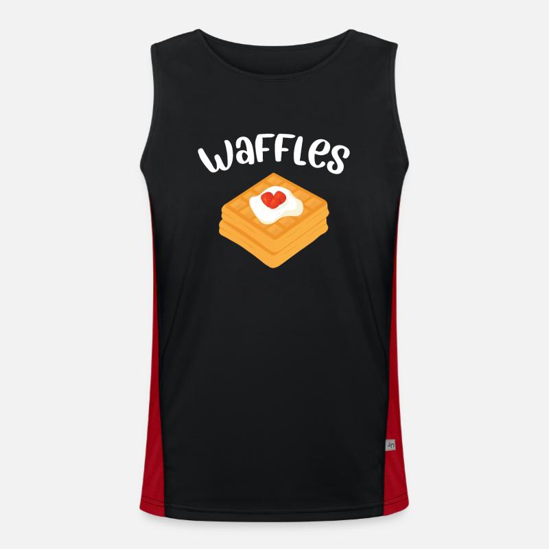 Waffeln Funktionelles Kontrast-Tank Top für Männer 