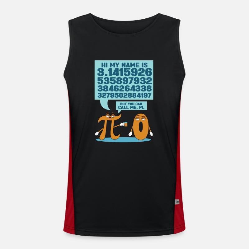 Salut Je m’appelle Pi Débardeur respirant contrasté Homme 