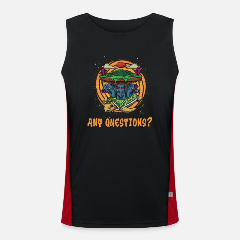 Flat Earth Theory Flat Earth Army Earth Funktionelles Kontrast-Tank Top für Männer 