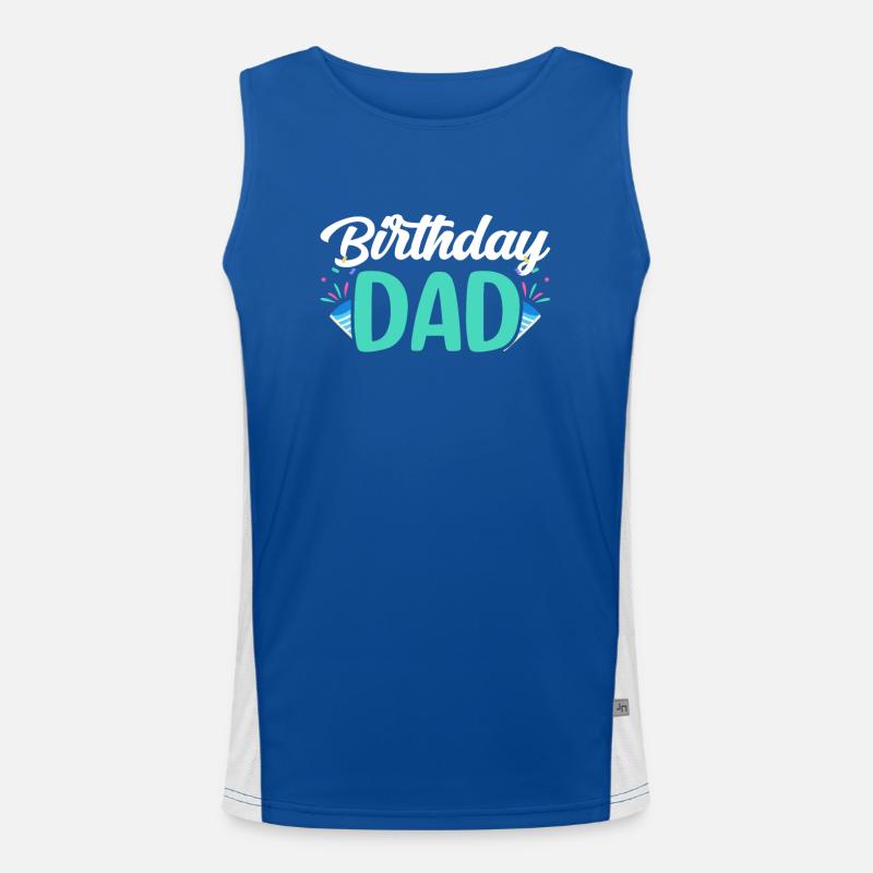 Geburtstag Papa Vater Party Papi Funktionelles Kontrast-Tank Top für Männer 