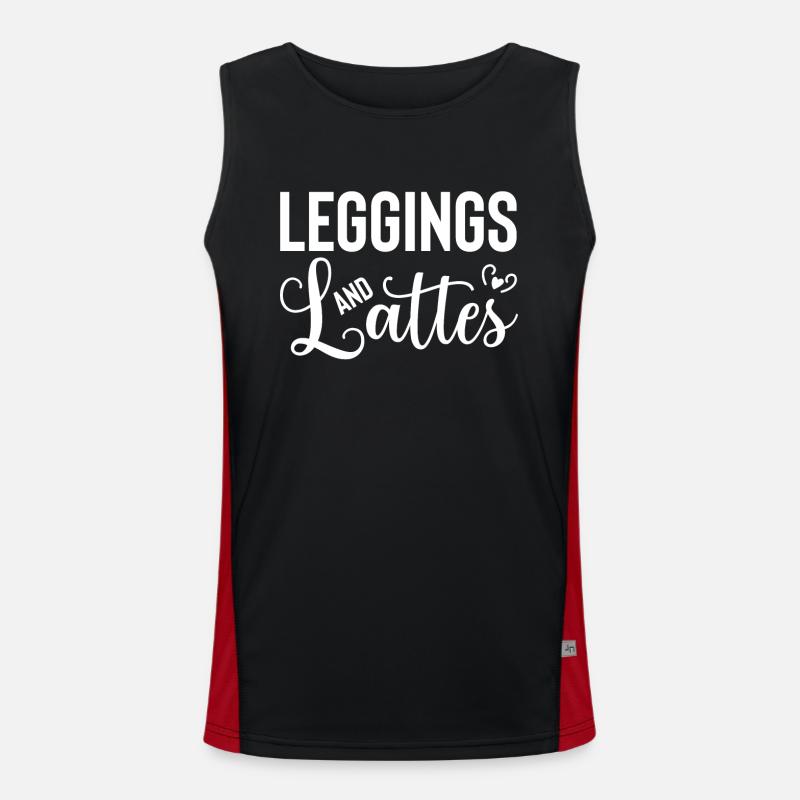 Leggings and latte 2 - Men's Functional Contrast Tank Top 