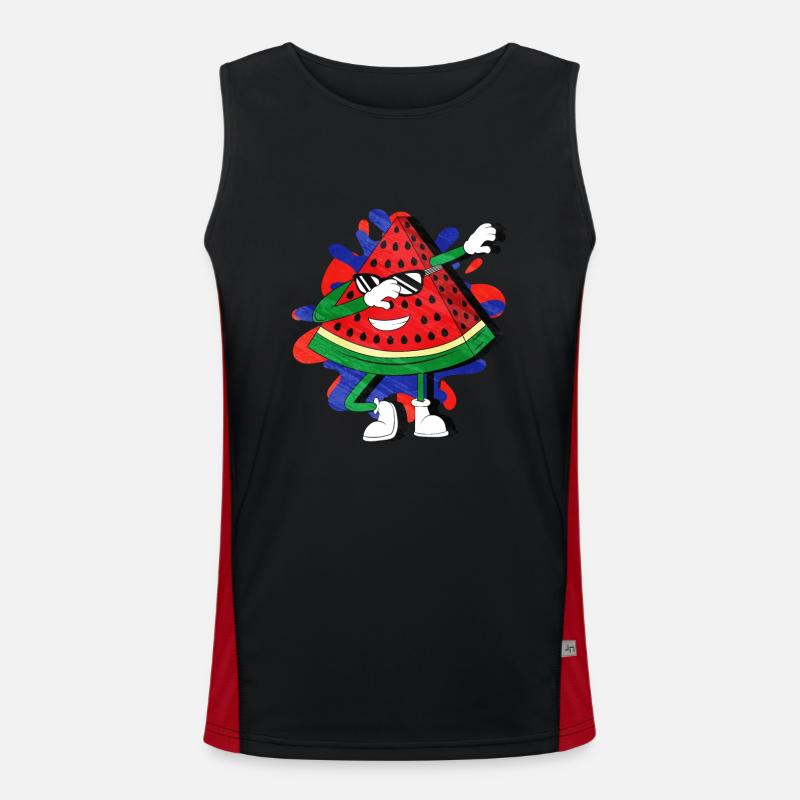 Pastèque Débardeur respirant contrasté Homme 