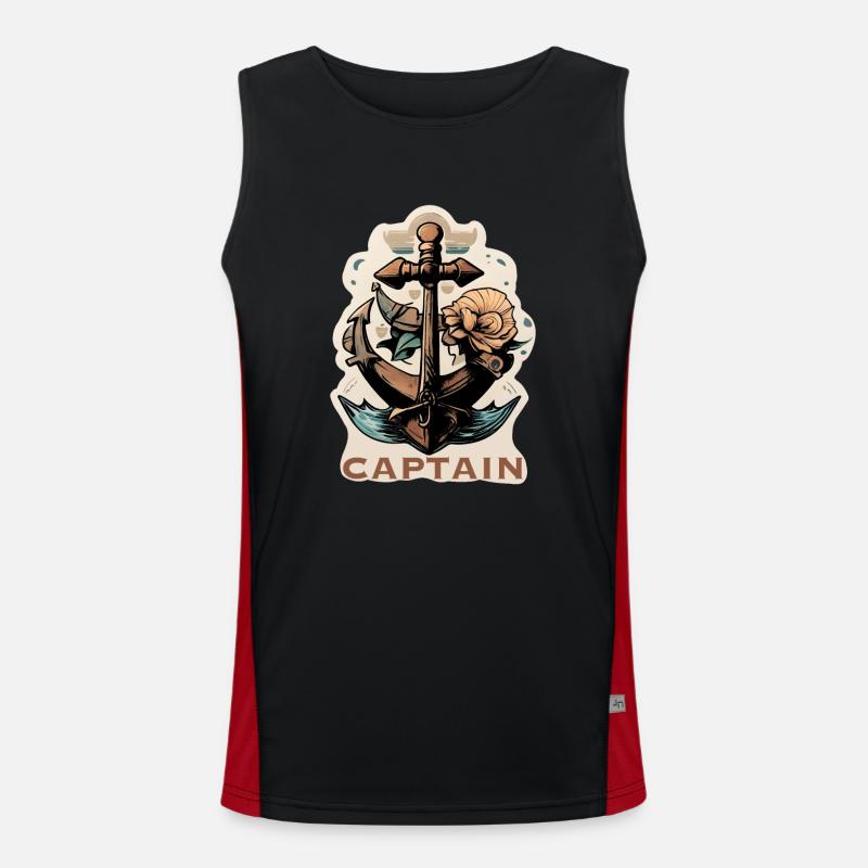 Captain Men's Functional Contrast Tank Top 