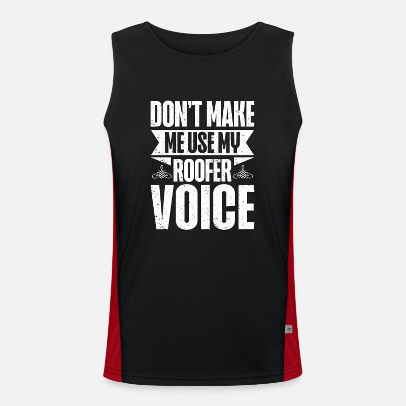 Dachdecker Geschenk Arbeit Handwerker Dachdecker Funktionelles Kontrast-Tank Top für Männer 