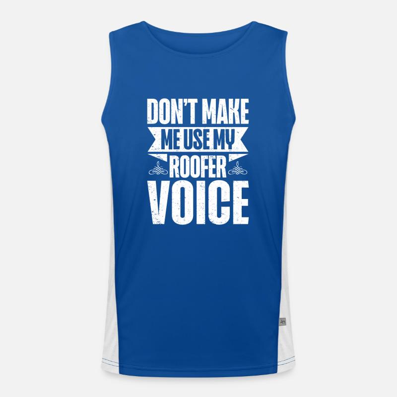 Roofer Gift Work Artisan Roofer Men's Functional Contrast Tank Top 