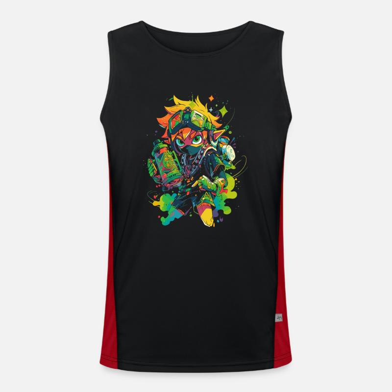 Der Waldjunge: Cooles Design der Gaming-Legende Funktionelles Kontrast-Tank Top für Männer 