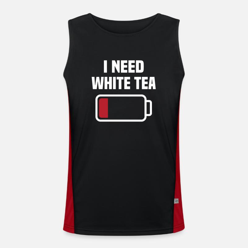I need white tea Men's Functional Contrast Tank Top 