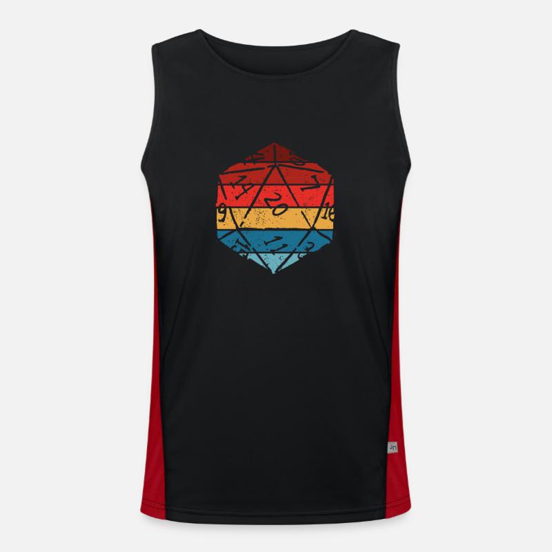 Fantasy game dice Men's Functional Contrast Tank Top 