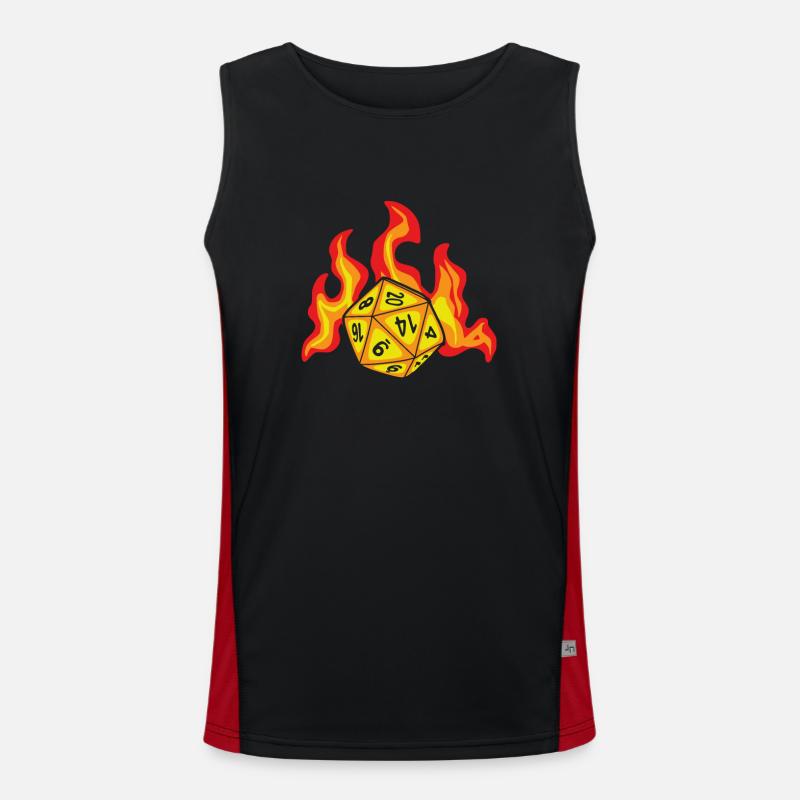 Burning cube Men's Functional Contrast Tank Top 
