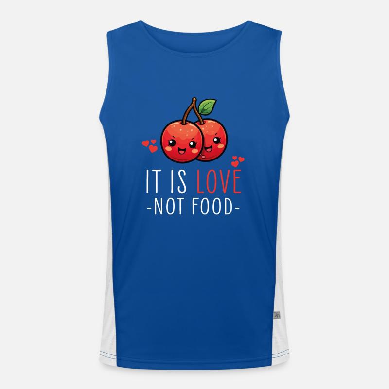 Cherries Kawaii Men's Functional Contrast Tank Top 