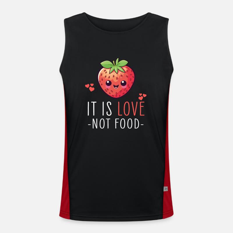 Erdbeere Kawaii Funktionelles Kontrast-Tank Top für Männer 