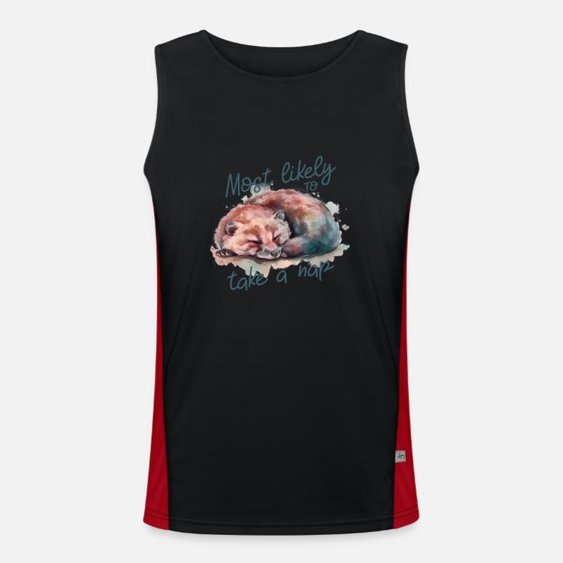 Take a nap Men's Functional Contrast Tank Top 