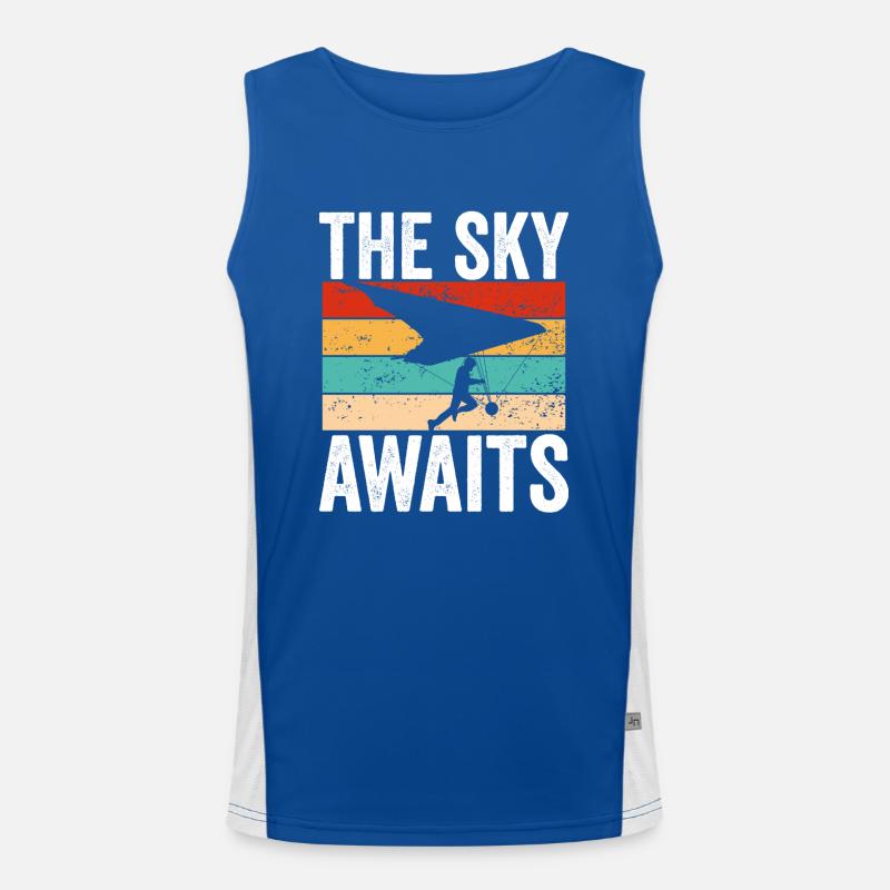 Der Himmel Wartet Auf Dich Funktionelles Kontrast-Tank Top für Männer 