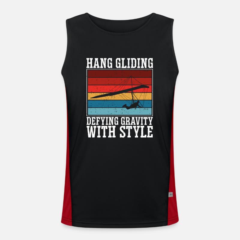 Defying gravity in style Men's Functional Contrast Tank Top 