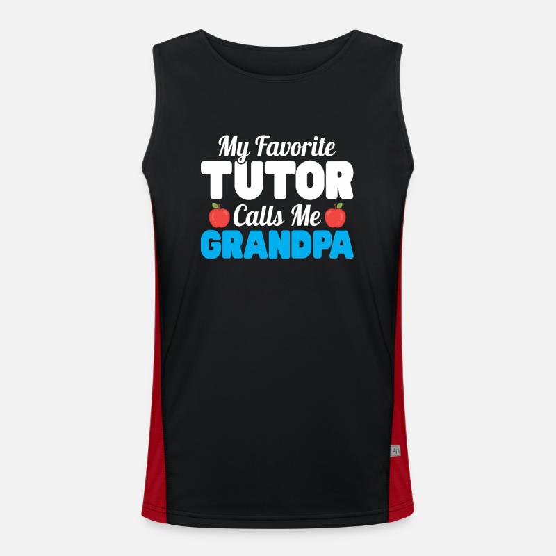 Tutor Geschenk Tutor Funktionelles Kontrast-Tank Top für Männer 