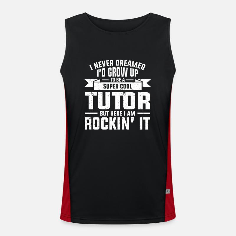 Tutor Geschenk Tutor Funktionelles Kontrast-Tank Top für Männer 