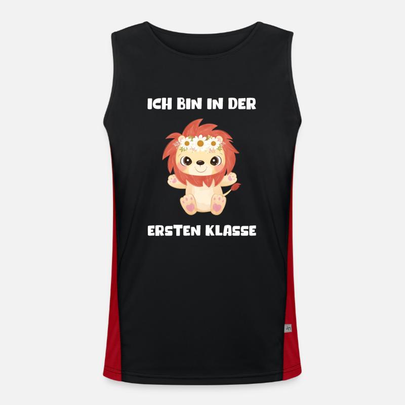 Mädchen Einschulung 2023 Schulbeginn Schulkind Funktionelles Kontrast-Tank Top für Männer 