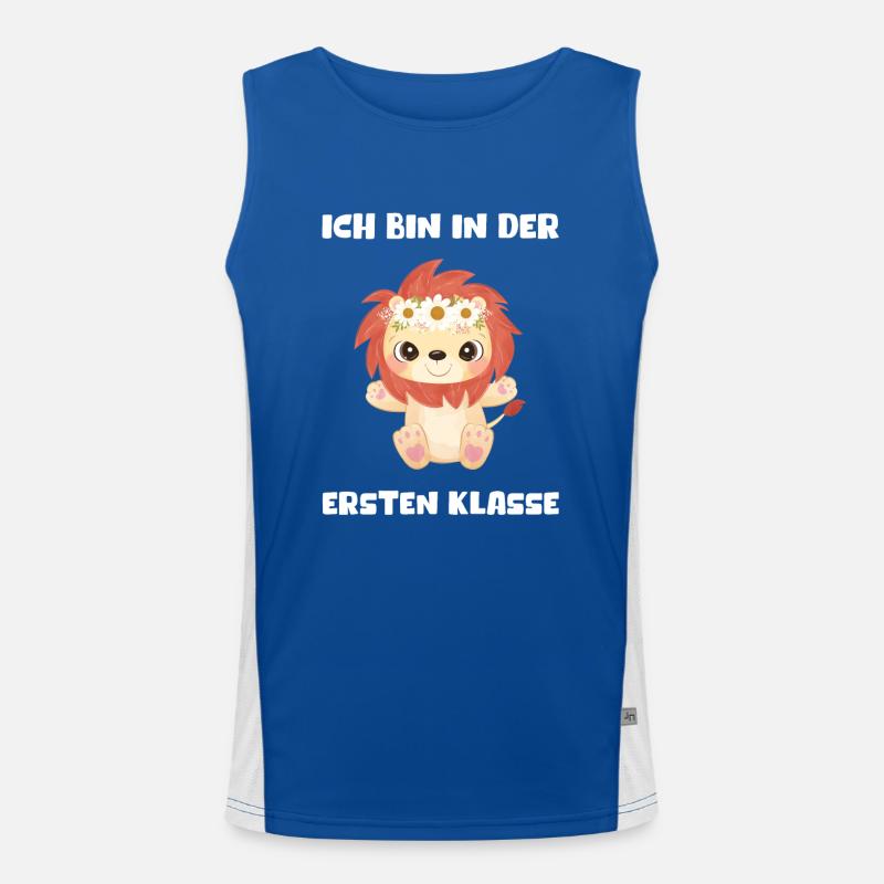 Mädchen Einschulung 2023 Schulbeginn Schulkind Funktionelles Kontrast-Tank Top für Männer 