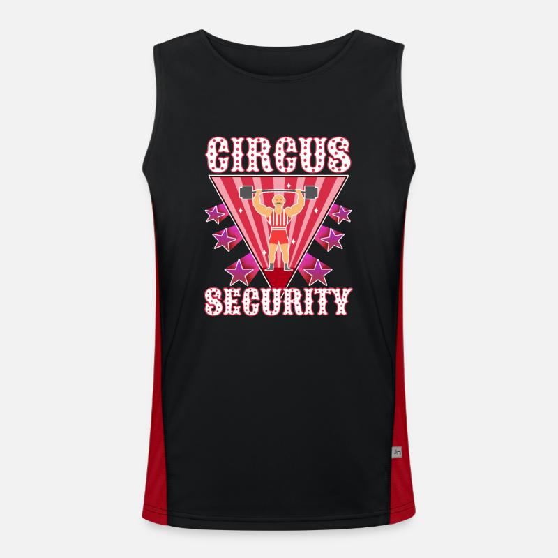 Circus security Funktionelles Kontrast-Tank Top für Männer 